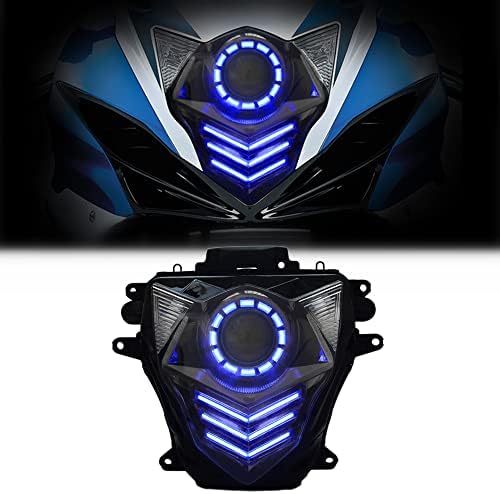 KT LED Fényszóró Szerelvény a Suzuki GSXR600 GSX-R600 2011-2021 Kék DRL Egyéni Módosított Motorkerékpár