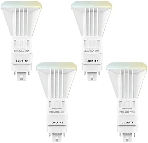 LUXRITE Függőleges PL LED kompakt fénycsövek Cseréje, 11W, Ballaszt-Bypass, Illik G24D G24Q GX24Q, 3 Szín