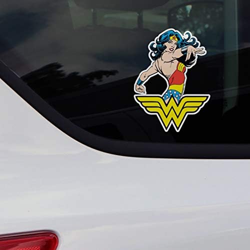 CHROMA 025039 Warner Bros DC Comics Fehér, Sárga, Kék, Piros, Krém, Fekete, 6 * 8 Wonder woman Stick Onz