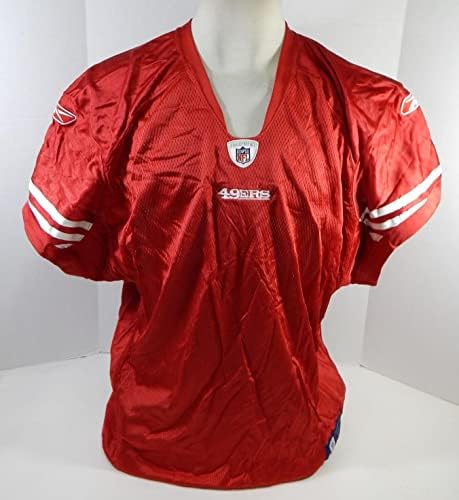 2010-ben a San Francisco 49ers Üres Játék Kiadott Piros Mez Reebok XXL DP24135 - Aláíratlan NFL Játék