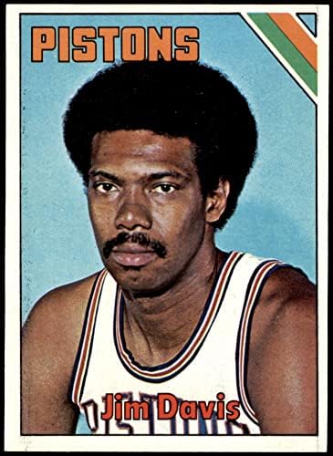 1975 Topps 174 Jim Davis-Detroit Pistons (Kosárlabda Kártya) EX/MT Dugattyúk, Colorado