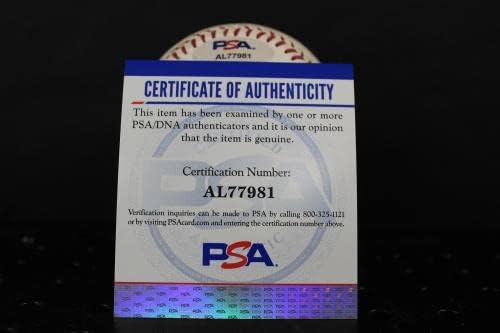 Alan Trammell Aláírt Baseball Autogramot Auto PSA/DNS AL77981 - Dedikált Baseball