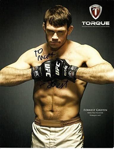 Forrest Griffin Aláírt UFC Nyomaték 8.5x11 Promo Képet Személyre szabott Matt - Dedikált UFC-Fotók