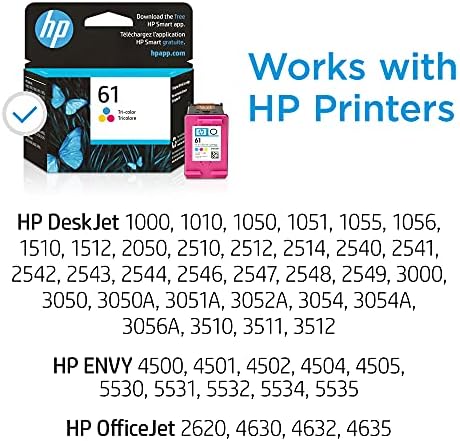 HP 61 | Tintapatron Csomag | Fekete, Tri-color | CH561WN, CH562WN