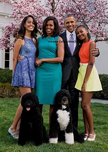 Barack Obama elnök 4x6 Fénykép Michelle Obama Malia Sasha Demokratikus Kollekcióhoz