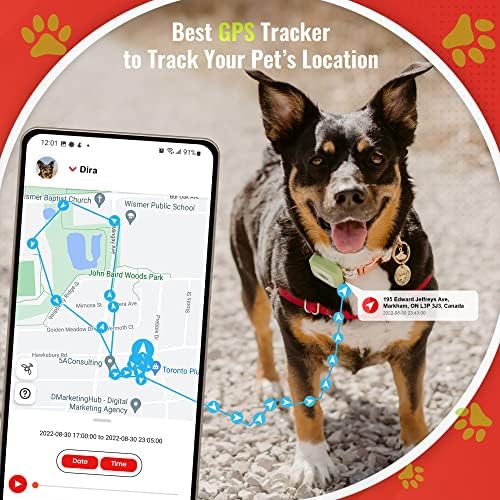 YoPets Mini GPS Pet Tracker, Korlátlan Range, Valós idejű Kereső Kutyák, Macskák, Újratölthető Nyomkövető