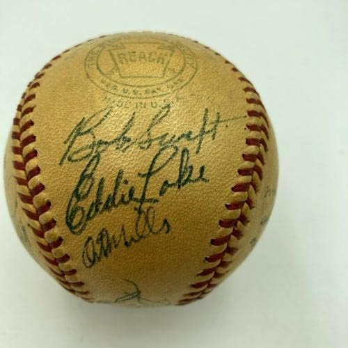 1946-Ban A Detroiti Tigrisek Csapata Aláírt Amerikai Profi Baseball-Liga - Dedikált Baseball
