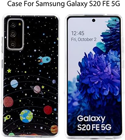 TNCYOLL Kompatibilis a Samsung Galaxy S20 FE Esetben, a Tér Bolygó Design Aranyos, Vicces, nagy teherbírású