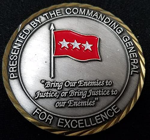 Az amerikai Hadsereg Különleges Műveleti Parancsnokság USASOC Tábornok Kerek Névtelen Kihívás Érme
