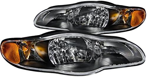 Anzo USA 121165 Chevrolet Monte Carlo-Fekete Amber Reflektorok Fényszóró Szerelvény - (Eladott Pár)
