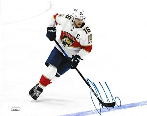 Aleksander Barkov aláírt Florida Panthers 8x10 fotó dedikált 2 TÁRSASÁGGAL - Dedikált NHL-Fotók