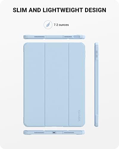VOPOTEK iPad 10 Generáció 2022 az Esetben, Tiszta, Kemény PC hátlap, Vékony, Védő, Mágneses Állvány, Auto