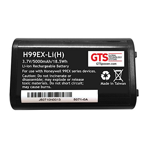 GTS H99EX-LI(H) Csere Akkumulátor Honeywell Delfin 99EX Kézi Szkennerek, Kiterjesztett 5000 mAh Kapacitású,
