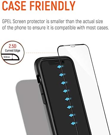 GPEL Képernyő Védő iPhone11 / XR Japán Üveg, Case-Barátságos, HD Világosság, 9H Keménység, Oleophobic