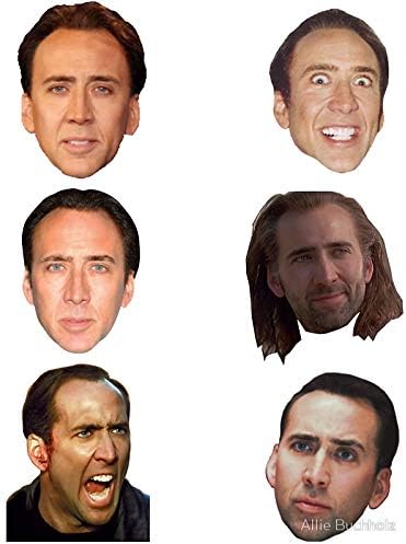 LA MATRICÁK Nicolas Cage Arcok - Matrica Grafikus - Auto -, Fal -, Laptop, Mobiltelefon, Teherautó Matrica