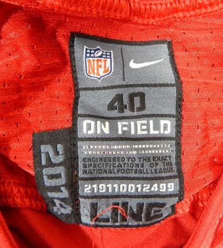 2014-ben a San Francisco 49ers Antoine Bethea 41 Játék Kiadott Piros Mez 40 DP35593 - Aláíratlan NFL