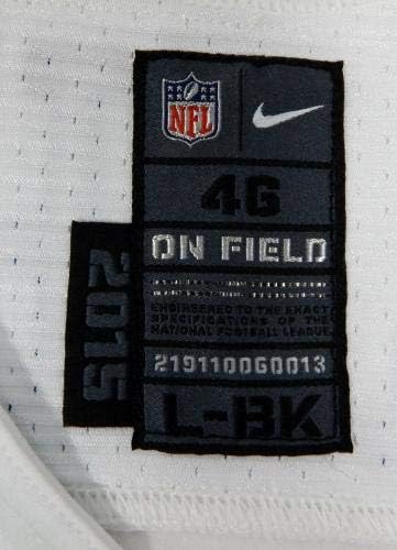 2015 Dallas Cowboys Richard Ash 76 Játék Kiadott Fehér Jersey - Aláíratlan NFL Játék Használt Mezek