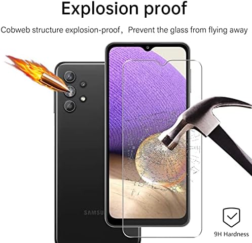 [2+2 Csomag]Kamera Lencséjét Védő, valamint képernyővédő fólia Samsung Galaxy A32 5G Edzett Üveg Ultra