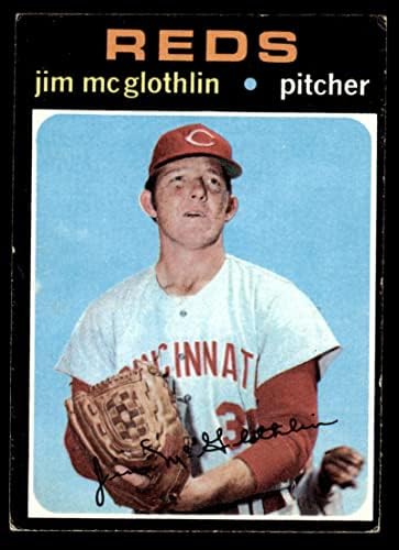 1971 Topps 556 Jim McGlothlin Cincinnati Reds (Baseball Kártya) EX Vörösök