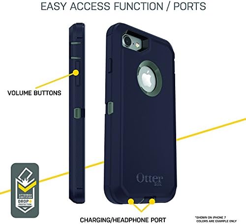 OtterBox iPhone-8 PLUS & iPhone 7 PLUS (CSAK) Defender Sorozat Esetében - FEKETE, masszív & tartós, a