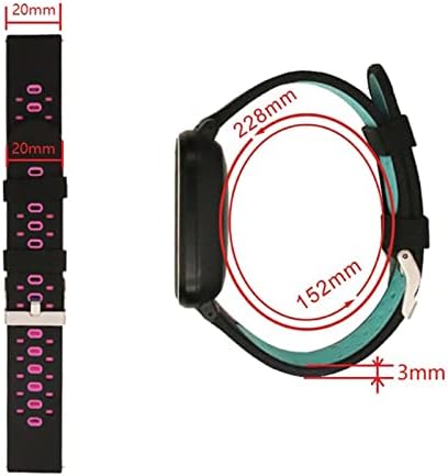 IRFKR 20mm Színes Watchband szíj, a Garmin Forerunner 245 245M 645 Zene vivoactive 3 Sport szilikon Okos