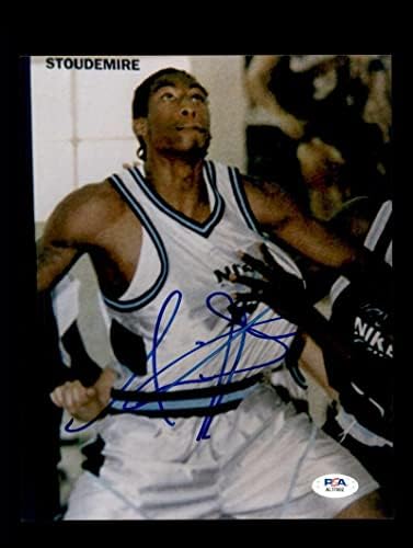 Amare stoudemire éjszakai PSA DNS Aláírt 8x10 Fotó Autogram - Dedikált NBA-Fotók