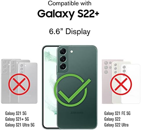 VENA Tárca Esetben Kompatibilis a Samsung Galaxy S22+ / S22 Plusz (2022), vCommute (Katonai Csepp Védelem)