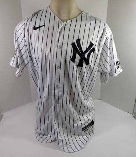 2020-ra a New York Yankees Gio Urshela 42 Játék Kiadott Fehér Jersey HGS P Robinson 6 - Játék Használt