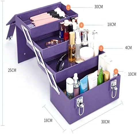 QUANJJ Többfunkciós Hordozható Kozmetikai Táska Utazási Sminkes Beauty Box többrétegű Nagy Kapacitású