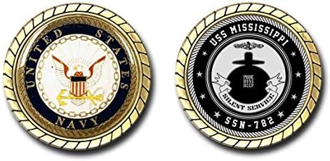 USS Mississippi SSN-782 amerikai Haditengerészet Tengeralattjáró Kihívás Érme - Hivatalosan Engedélyezett