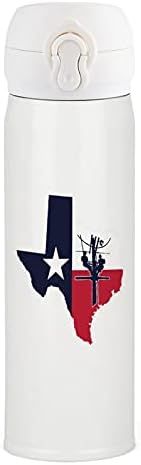 Texas Állam Vázlat a Zászló Őr, Rozsdamentes Acél Szigetelt Üveg Vizet Bögre Tea Csésze Sport Kerékpáros