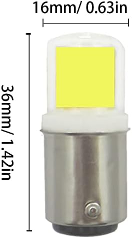 BA15S COB LED-es Izzó 2W Mini Kerámia Lámpa 15W Izzó Egyenértékű A 6 Pack Dupla Kontakt Bajonett Bázis