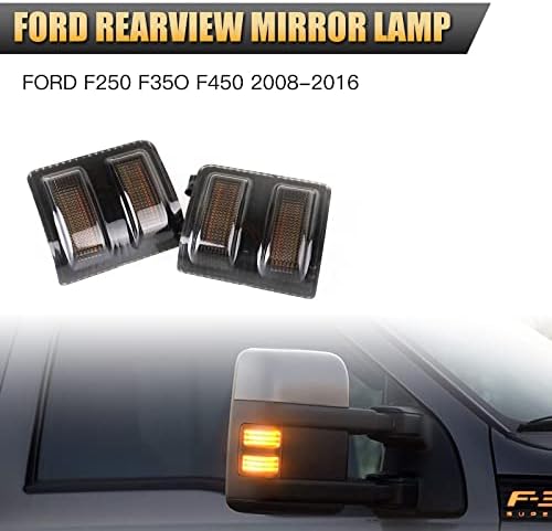 Carrep LED Oldalsó Tükör Jelölő indexet, Lámpák Vontató Tükör Parkoló Lámpa, Kompatibilis a Ford F-150