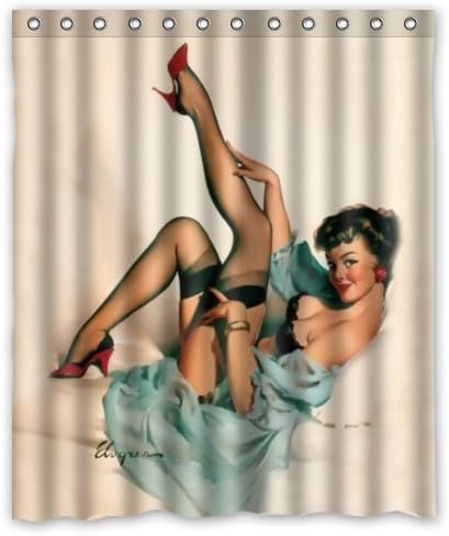 VICCES GYEREKEK OTTHON Szexi Szép Lány, az Ágyban - Vintage Retro Pin-Up Lányok Fürdőszobában Zuhanyzó